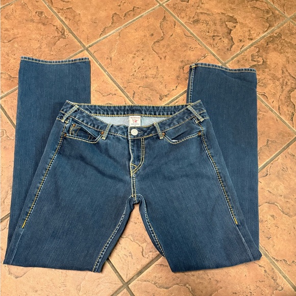 True Religion Women's Dark Blue Straight Leg Jeans - Picture 4 of 4